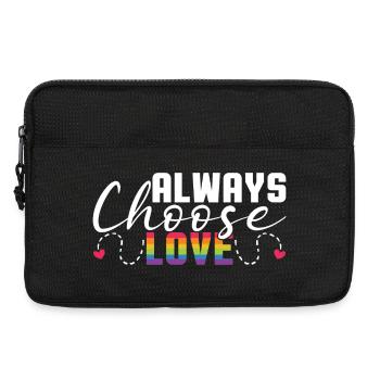 LGBT Pride Month - Love is Love - Laptop bag 13" - black - Front