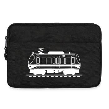 Railway Drawing - Laptop bag 13" - black - Front
