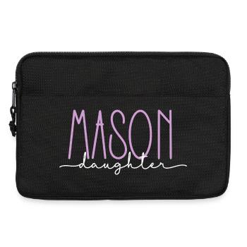 Mason Proud Daughter Cadeau mignon - Sacoche pour ordinateur portable 13 pouces - noir - Devant