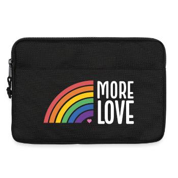 LGBT Pride Month - More Love - Laptop bag 13" - black - Front