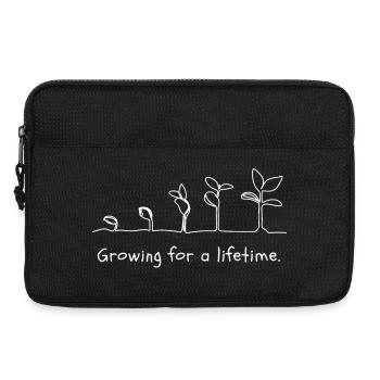 Growing Plant Growth Motif - Laptop bag 13" - black - Front