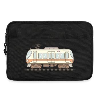 Railroad Comic Look - Laptop bag 13" - black - Front