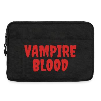 Vampire Blood Horror Typography Design - Laptop bag 13" - black - Front