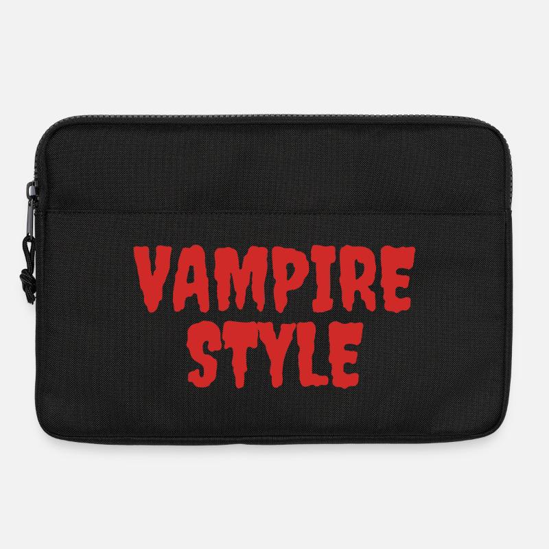 Vampirstil Verspieltes Grafikdesign - Laptoptasche 13" - Schwarz
