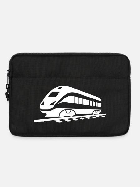 Eisenbahn Zeichnung - Laptoptasche 13" - Schwarz