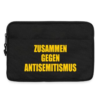 zusammen gegen antisemitismus - Laptoptasche 13" - Schwarz - Vorne