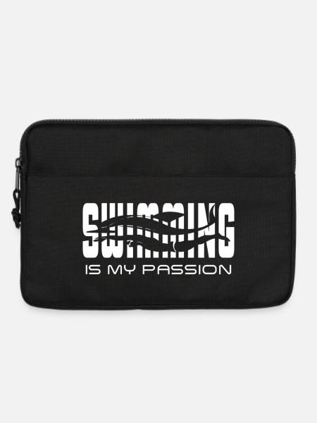 swimming is my passion - Laptop bag 13" - black