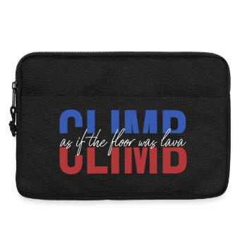 Le couloir est de la lave, du bloc, de l’escalade, de l’escalade, du rétro - Sacoche pour ordinateur portable 13 pouces - noir - Devant