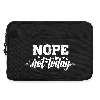 Nope not today heartbeat - Laptop bag 13" - black - Front