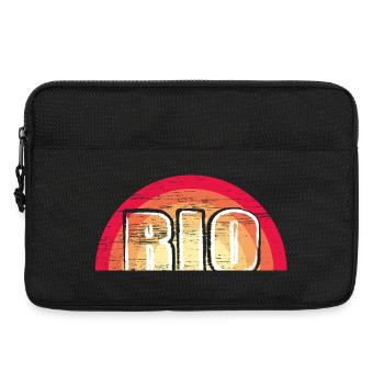 Rio logo Vintage Sunset - Sacoche pour ordinateur portable 13 pouces - noir - Devant