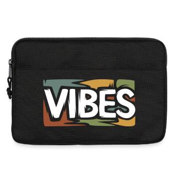 VIBES Retro Streetwear Grafikshirt - Laptoptasche 13" - Schwarz - Vorne