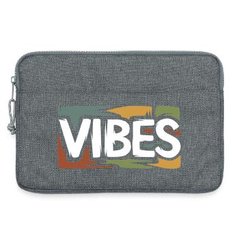 VIBES Chemise graphique rétro streetwear - Sacoche pour ordinateur portable 13 pouces - gris chiné - Devant