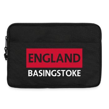 England Basingstoke Flag Artistic Design - Laptop bag 13" - black - Front