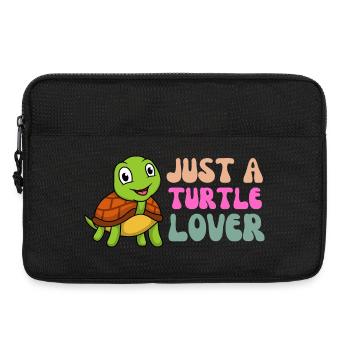 Adorable Turtle Lover Illustration - Sacoche pour ordinateur portable 13 pouces - noir - Devant