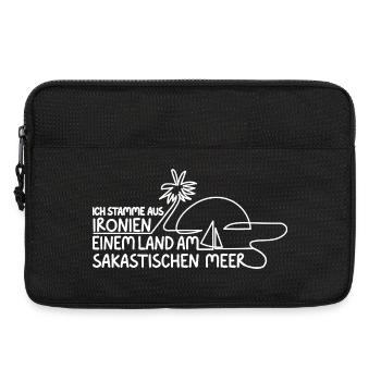 Irony At the Sassy Sea sarcastic - Laptop bag 13" - black - Front
