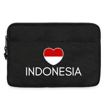 I love Indonesia, heart Indonesia - Laptop bag 13" - black - Front