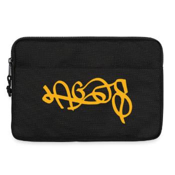 Souvenir d’art de rue Golden Lagos Day - Sacoche pour ordinateur portable 13 pouces - noir - Devant