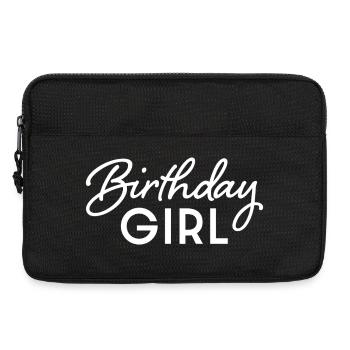 fille d’anniversaire - Sacoche pour ordinateur portable 13 pouces - noir - Devant