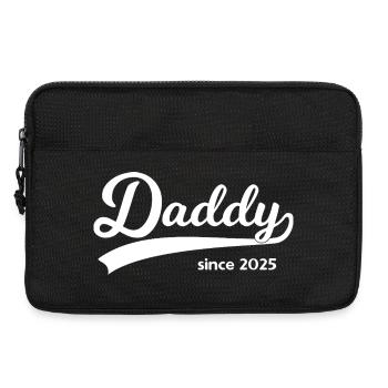 Papa depuis 2025 – Scénario vintage - Sacoche pour ordinateur portable 13 pouces - noir - Devant