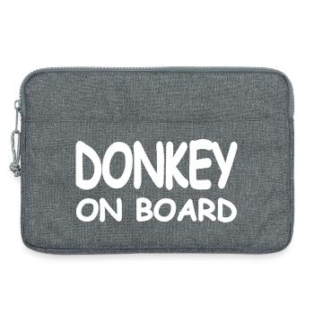 Esel - Laptoptasche 13" - Grau meliert - Vorne