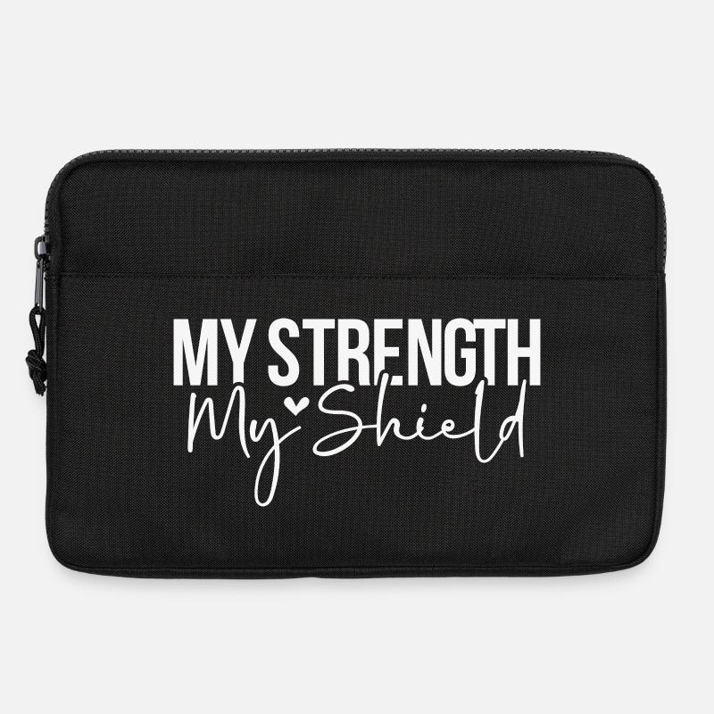 My Strength My Shield - Laptop bag 13" - black