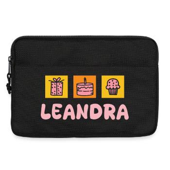 First name Leandra - Laptop bag 13" - black - Front