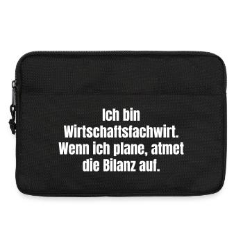 Business Administrator Humor Balance Sheet - Laptop bag 13" - black - Front