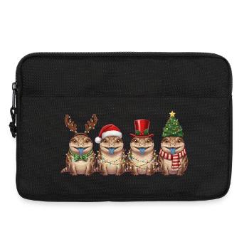 Lumières de Noël scinques à langue bleue - Sacoche pour ordinateur portable 13 pouces - noir - Devant