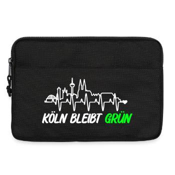 Koeln_bleibt_gruen_ _skyline - Laptop bag 13" - black - Front