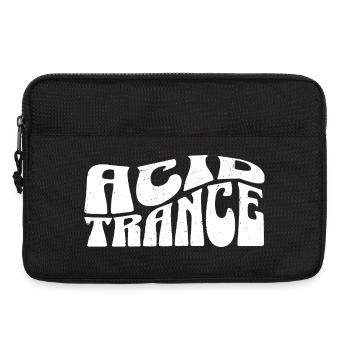 Acid Trance Fette Psychedelische Typografie - Laptoptasche 13" - Schwarz - Vorne