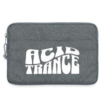 Acid Trance Fette Psychedelische Typografie - Laptoptasche 13" - Grau meliert - Vorne