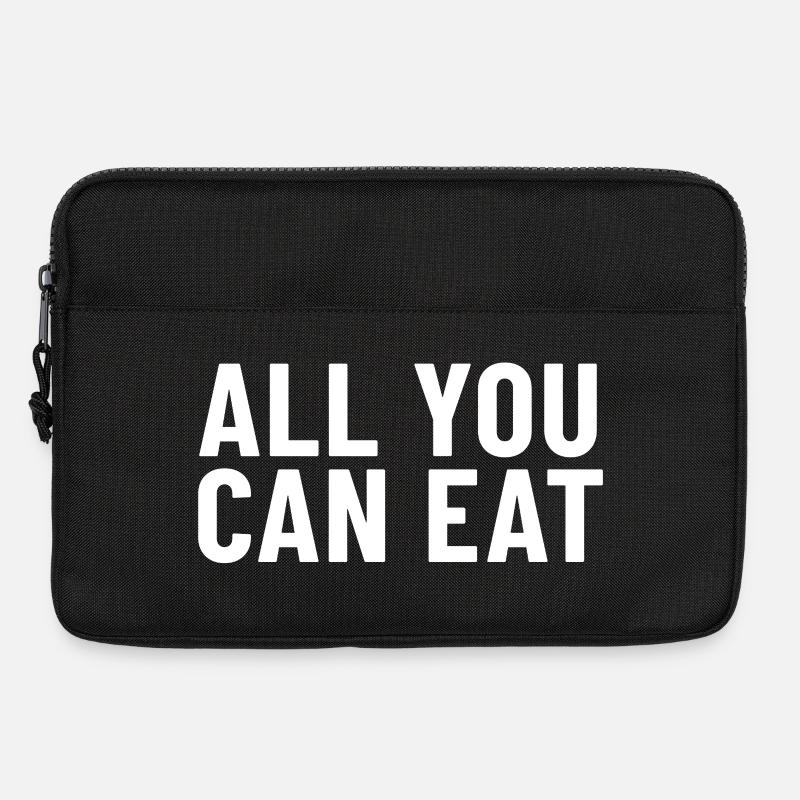 All You Can Eat - Laptoptasche 13" - Schwarz