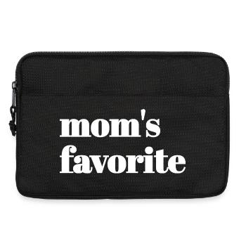 Texte préféré uniquement de maman - Sacoche pour ordinateur portable 13 pouces - noir - Devant