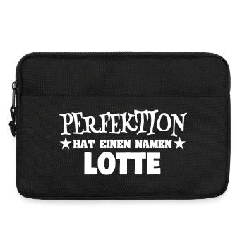 Perfection Lotte lettering - Laptop bag 13" - black - Front