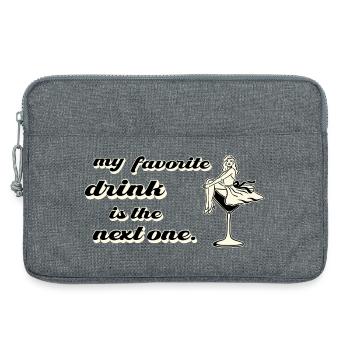 My Favorite Drink Is The Next One Retro - Laptoptasche 13" - Grau meliert - Vorne