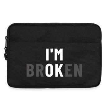 I am Broken I'm OK - Laptoptasche 13" - Schwarz - Vorne
