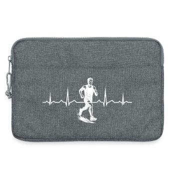 Direct Running Statement - Laptop bag 13" - heather grey - Front