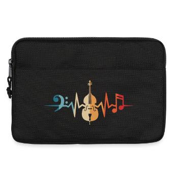 Contrebasse Heartbeat Basse Orchestre de partitions Bassiste - Sacoche pour ordinateur portable 13 pouces - noir - Devant