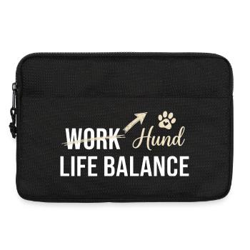Dog and work life balance - Laptop bag 13" - black - Front