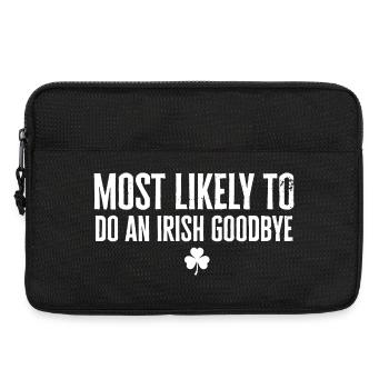 Most Likely to Irish Goodbye - Laptop bag 13" - black - Front
