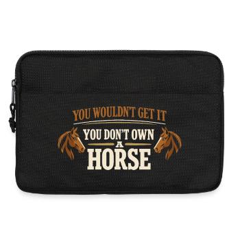 Grange d’identité équestre Horse People - Sacoche pour ordinateur portable 13 pouces - noir - Devant