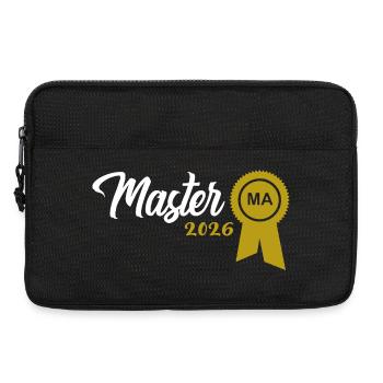 Master bestanden 2026 Promotion Sponsion - Laptoptasche 13" - Schwarz - Vorne