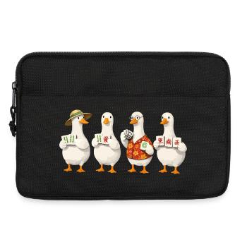 Mahjong goose - Laptoptasche 13" - Schwarz - Vorne