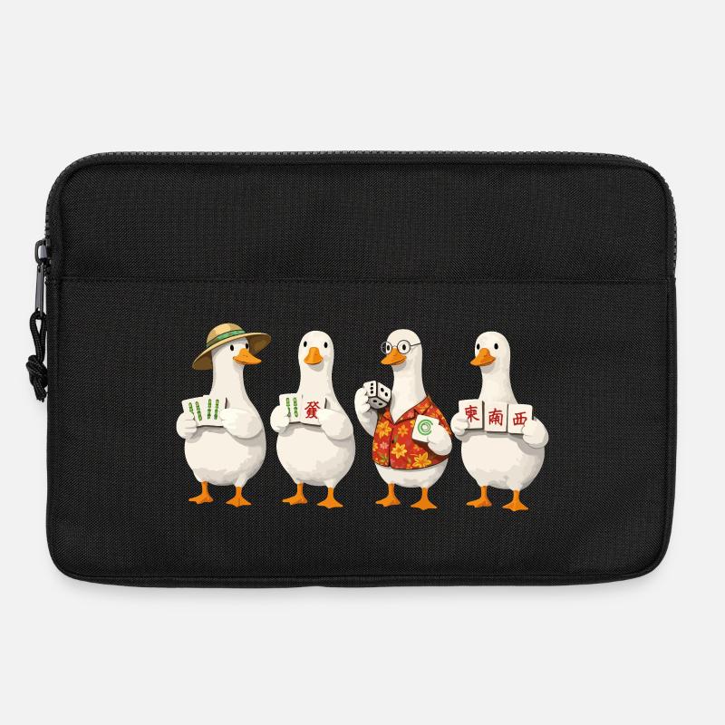 Mahjong goose - Laptoptasche 13" - Schwarz