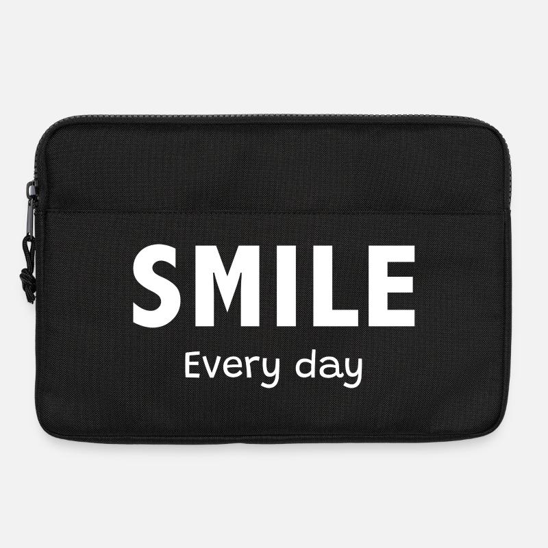 Smile Every Day - Laptop bag 13" - black