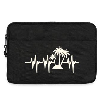 Heartbeat Beach Holiday - Laptoptasche 13" - Schwarz - Vorne