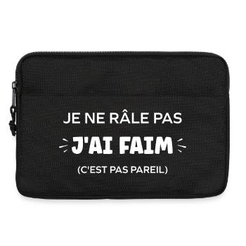  Je Ne Râle Pas - Sacoche pour ordinateur portable 13 pouces - noir - Devant