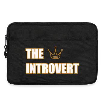 THE INTROVERT – Minimalist & Calm Statement Design - Laptoptasche 13" - Schwarz - Vorne