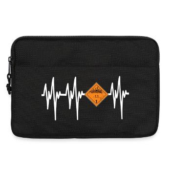 Danger Pyro Battement de Cœur - Sacoche pour ordinateur portable 13 pouces - noir - Devant