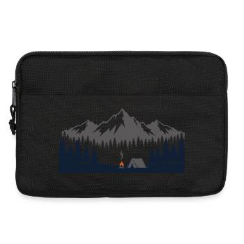 Chemise de camping pour les aventuriers en plein air - Sacoche pour ordinateur portable 13 pouces - noir - Devant